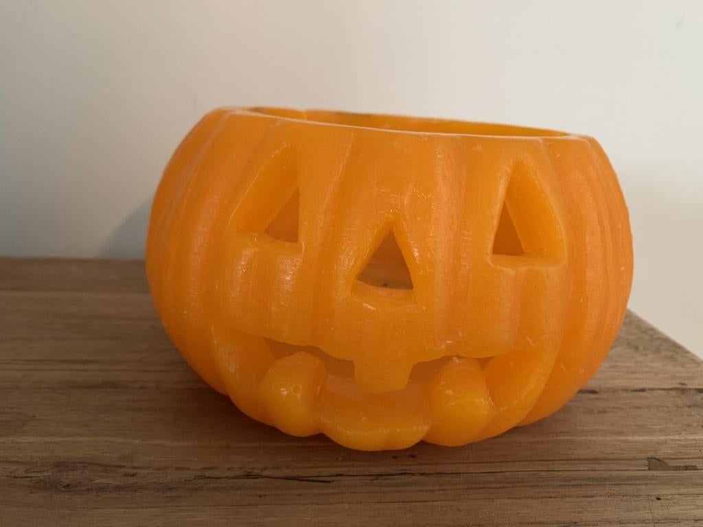 Halloween pompoen kaarsenhouder, Ophalen