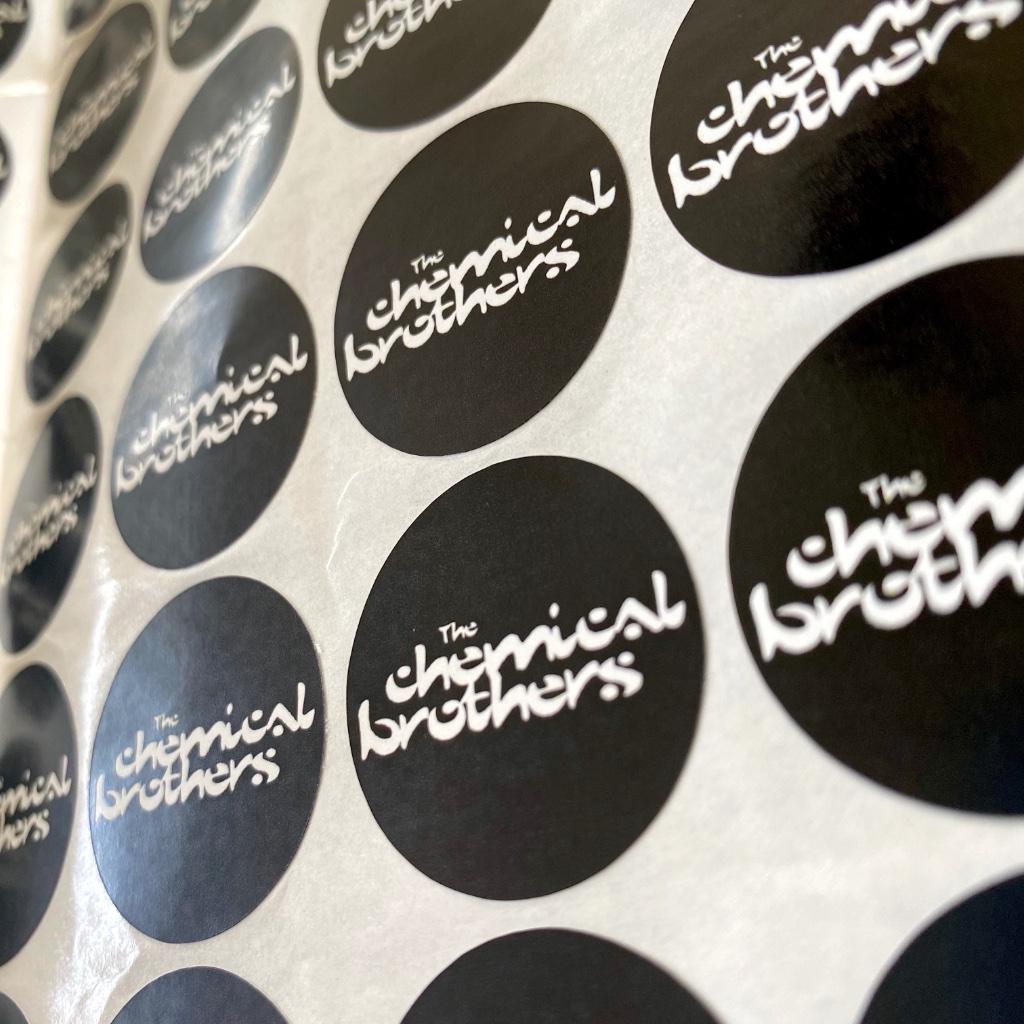 Chemical Brothers stickers - 10 stuks, Collections, Autocollants, Neuf, Autres types, Enlèvement ou Envoi