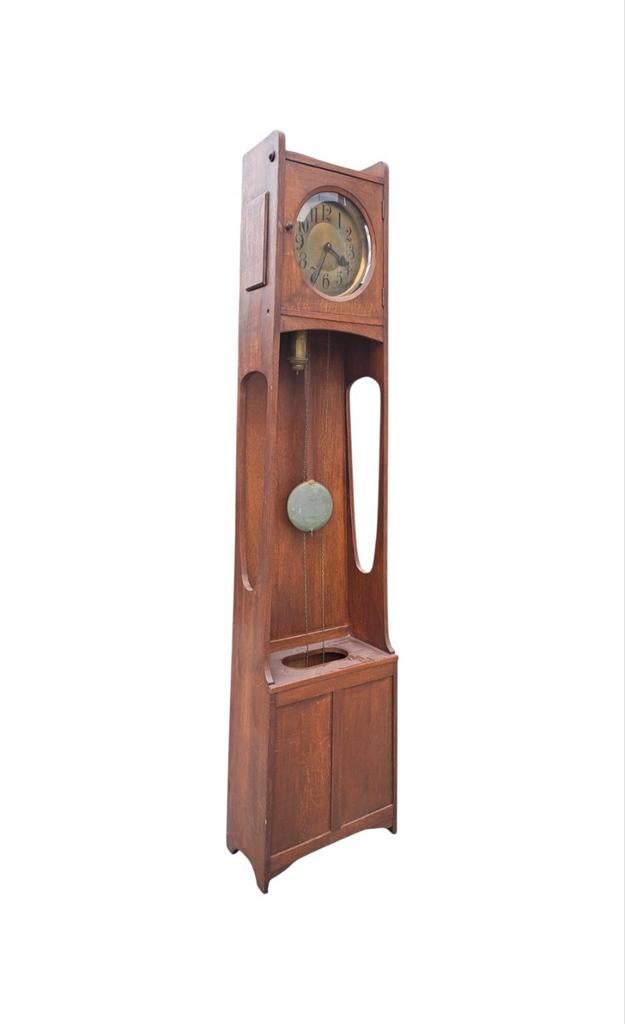 Vintage Art Nouveau Parketklok uit de Oudheid, Antiek en Kunst, Antiek | Klokken, Ophalen