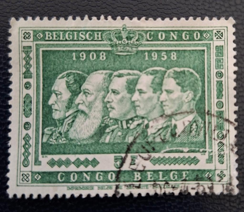 Timbre OBP 347 du Congo belge, Enlèvement ou Envoi, Affranchi, Oblitéré