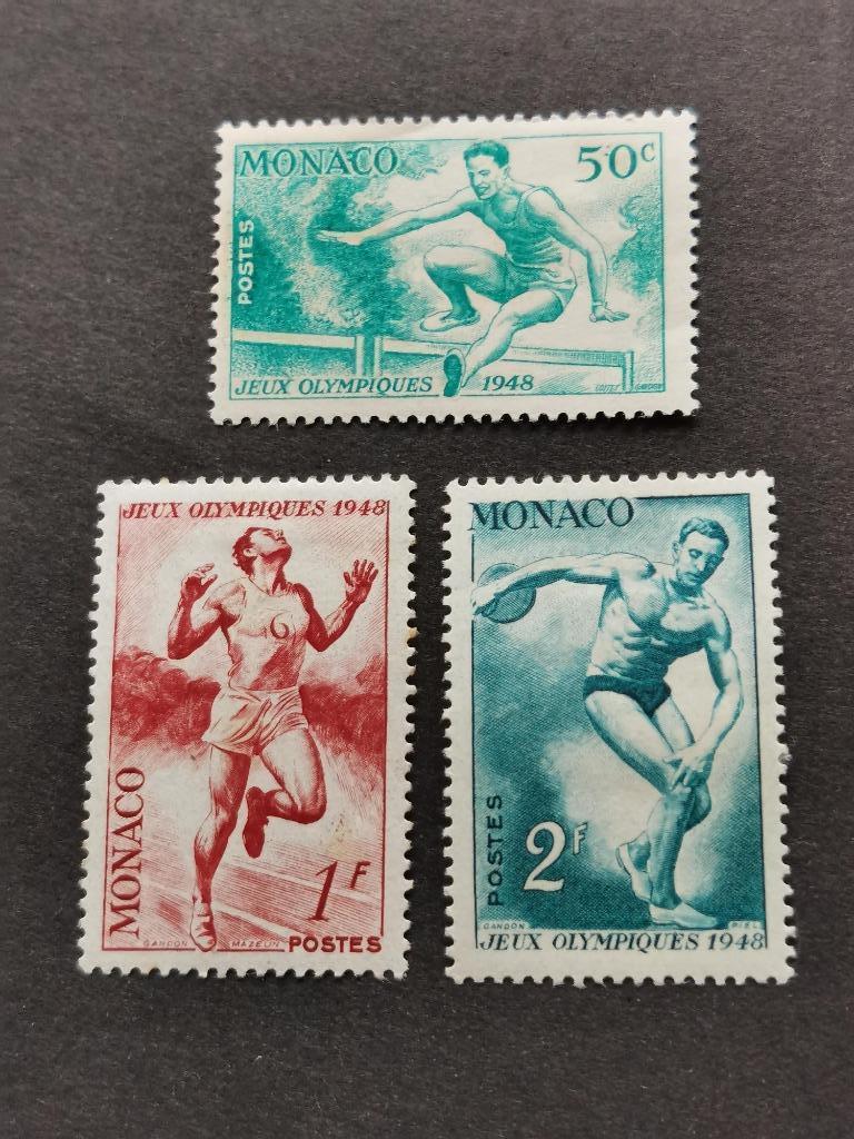 Monaco 1948 - sports - athlétisme - course à pied, haies ..., Enlèvement ou Envoi, Monaco, Non oblitéré
