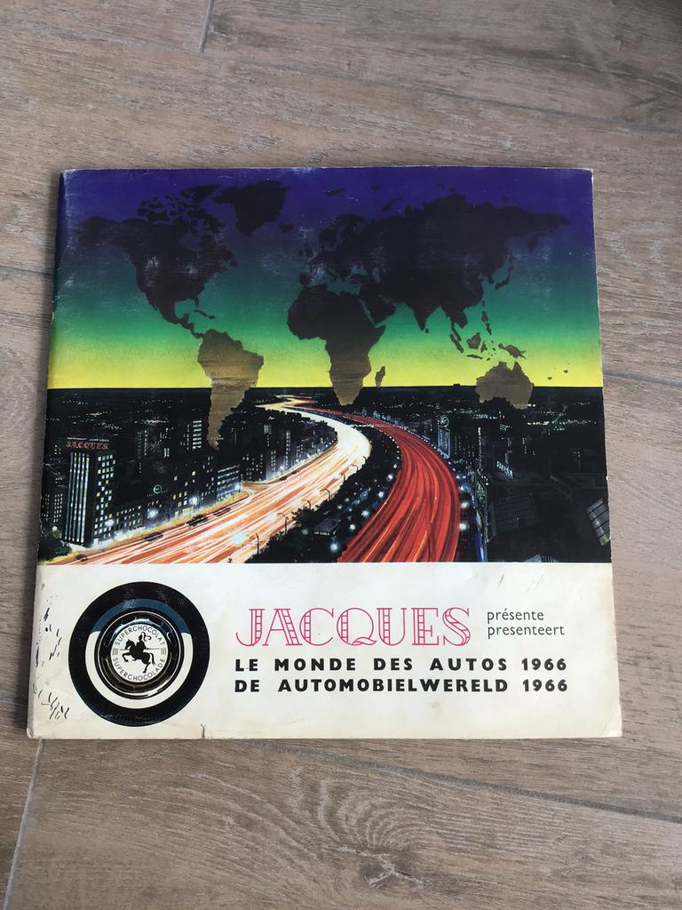 Jacques  chocolade de Automobielwereld 1966, Ophalen of Verzenden