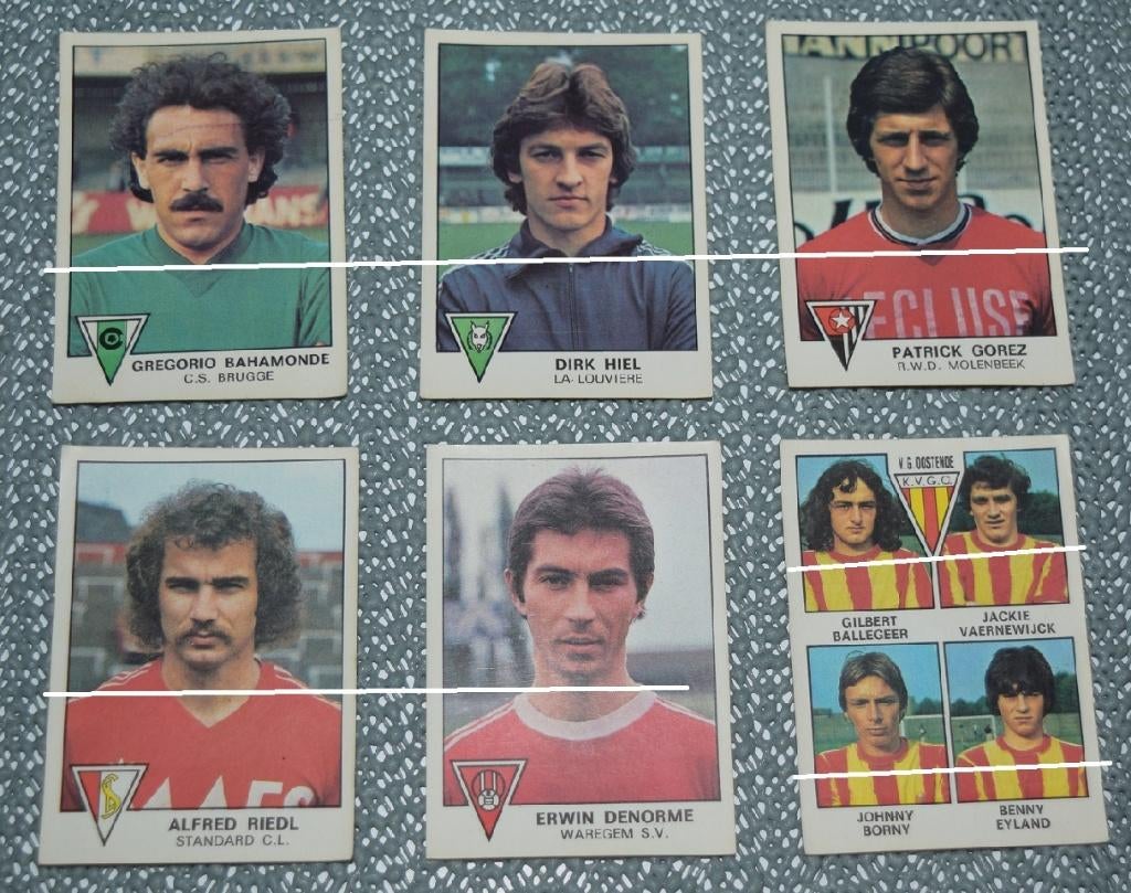 Panini Football 78/Joueurs divers/6 autocollants, Envoi, Utilisé, Affiche, Image ou Autocollant
