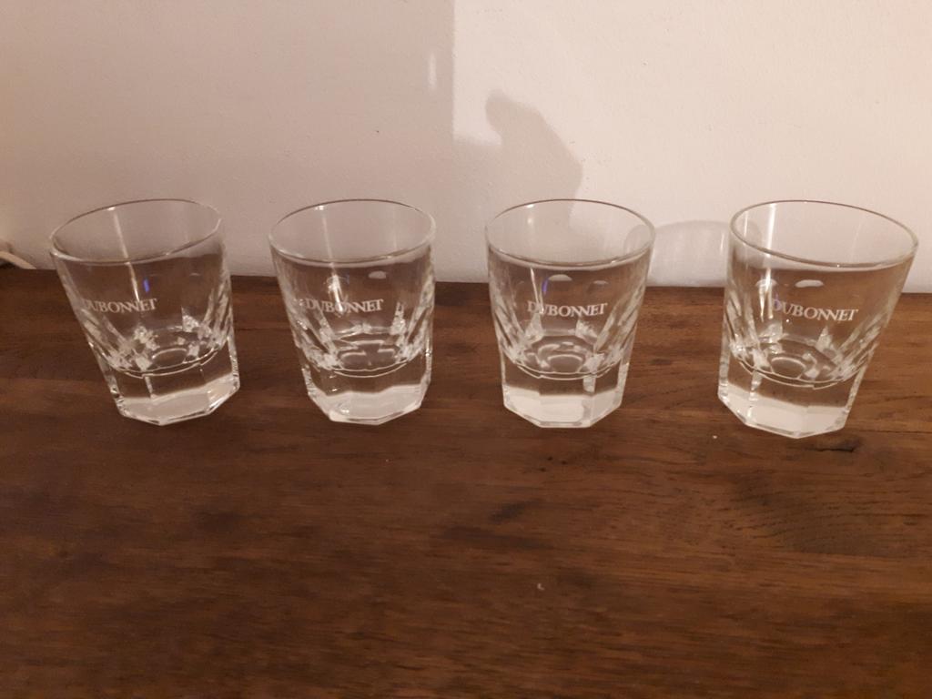 4 Dubonnet glaasjes, Verzamelen, Ophalen of Verzenden, Zo goed als nieuw