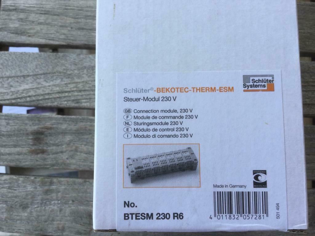 Schluter Bekotec-therm-esm 230 R6 stuurmodule 230 V, Ophalen of Verzenden, Nieuw, Overige typen