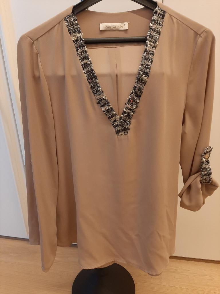 Blouse/Chemisier, Taille 38/40 (M), Enlèvement ou Envoi, Vie ta vie, Beige