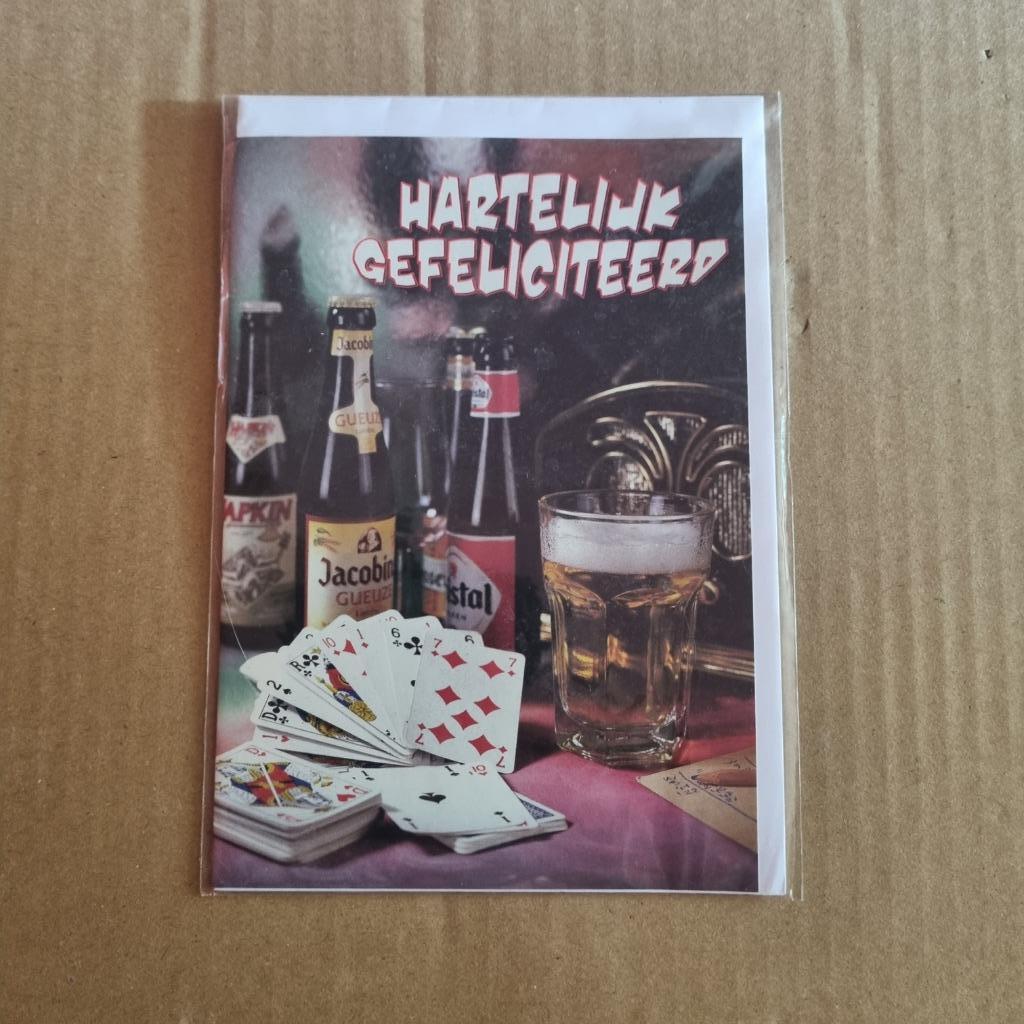 Carte postale Hapkin - Jacobins - Cristal Alken, Verzamelen, Biermerken, Ophalen of Verzenden, Gebruikt, Overige typen, Overige merken