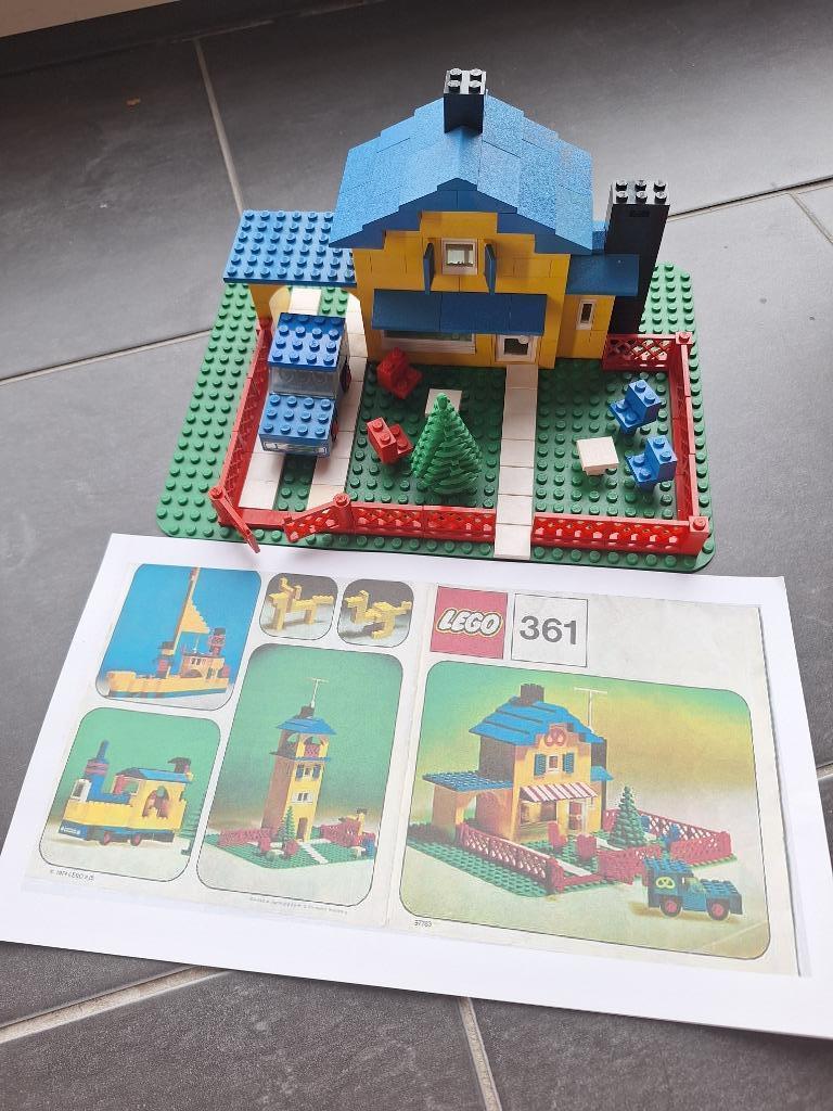 LEGO 361 - Tea Garden Cafe with Baker's Van (1973), Ophalen of Verzenden, Gebruikt, Complete set, Lego