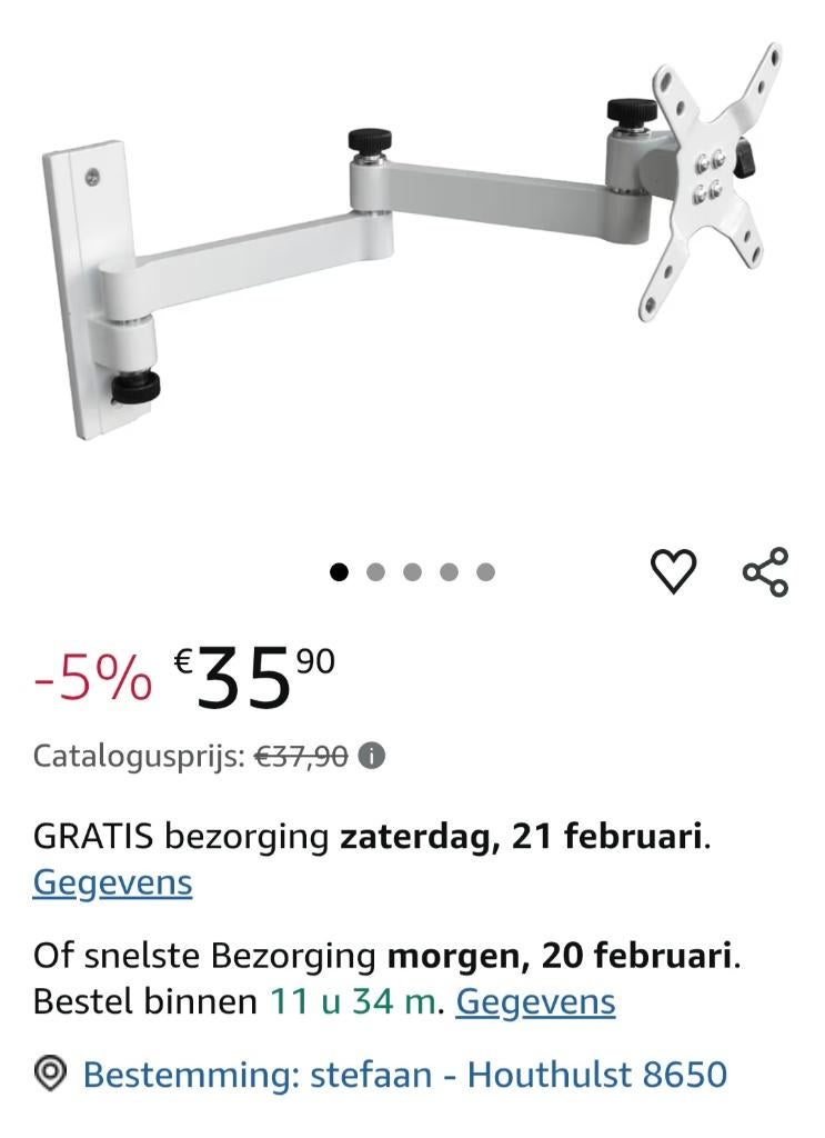 Tv beugel vogel's, Ophalen, Nieuw