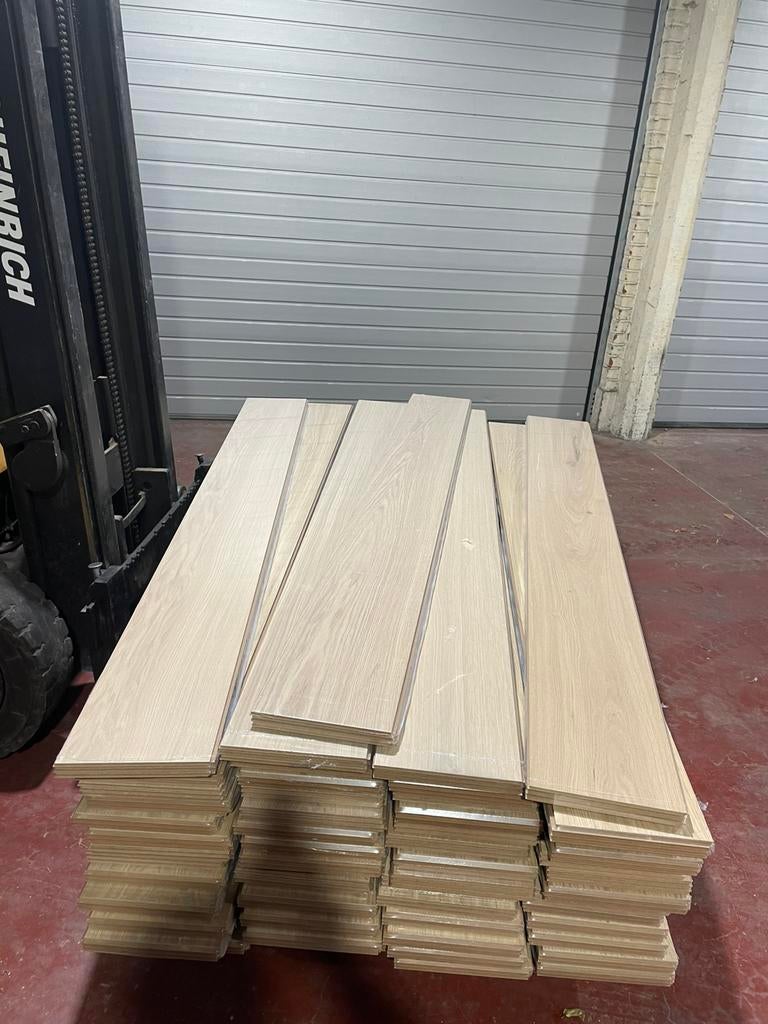 Planche de parquet XL vernis invisible, Neuf, Planche, 200 à 250 cm, Chêne