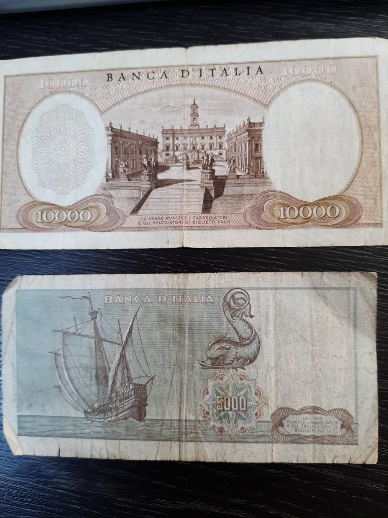 anciens billets de la Banca Italia, Enlèvement, Italie, Série