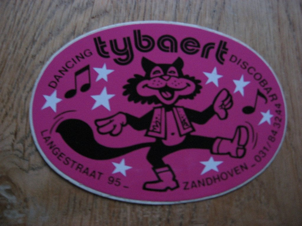Sticker Dancing Tybaert Discobar Zandhoven, Collections, Enlèvement ou Envoi, Neuf, Autres types