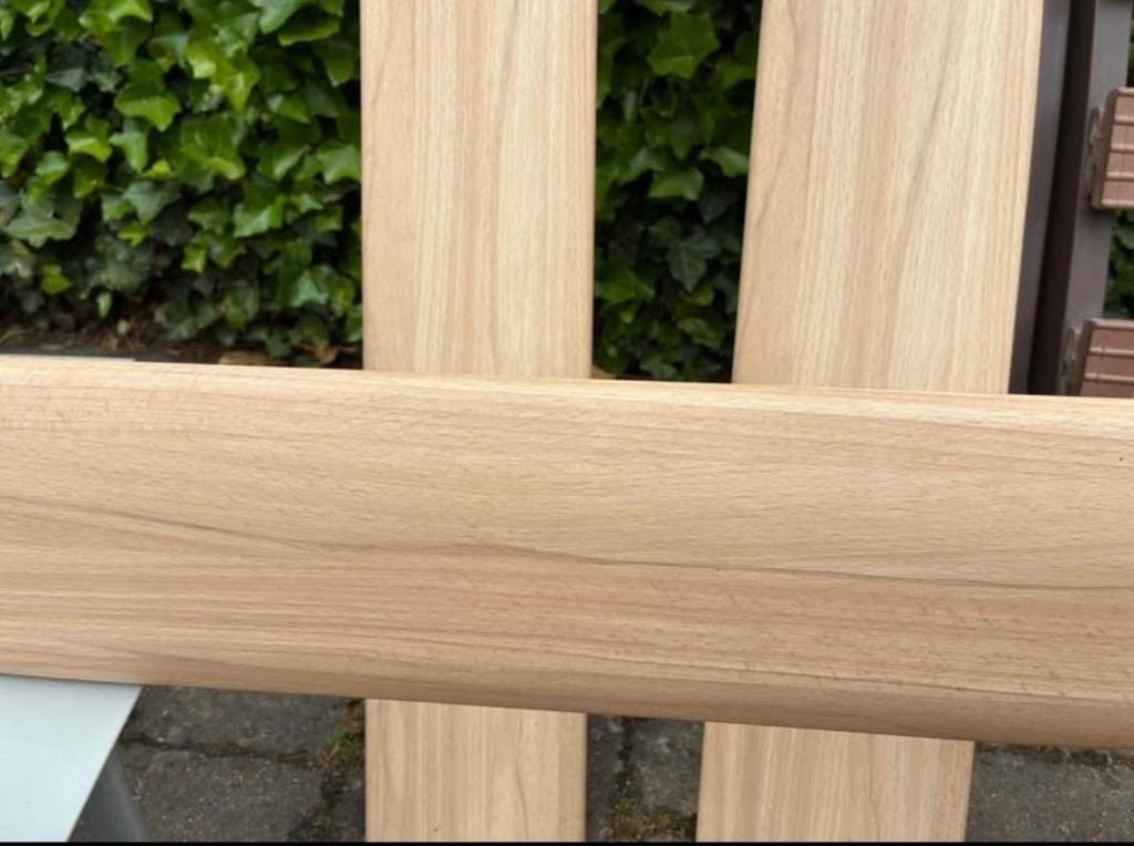 Lit adulte 160 x 200 avec sommiers, Beige, Comme neuf, Enlèvement, Bois