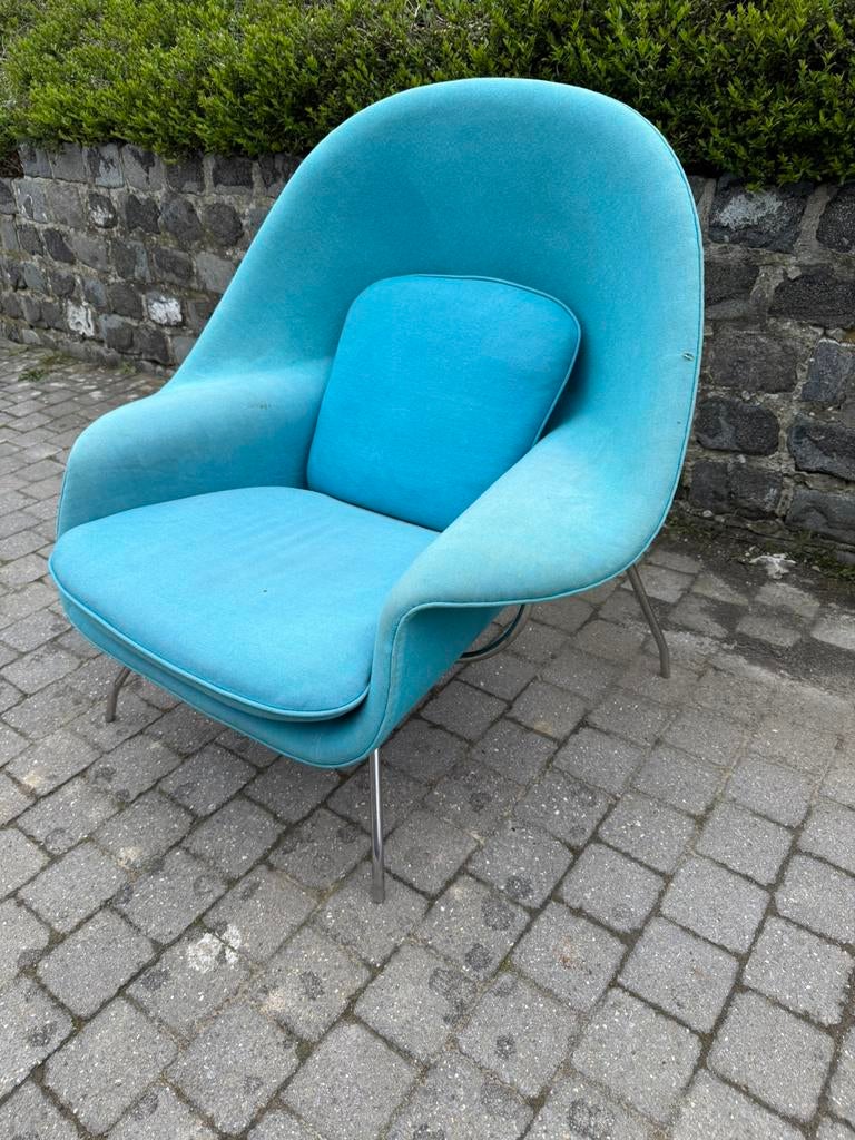 Vintage Eero Saarinen Knoll womb, Huis en Inrichting, Ophalen, Zo goed als nieuw, Metaal