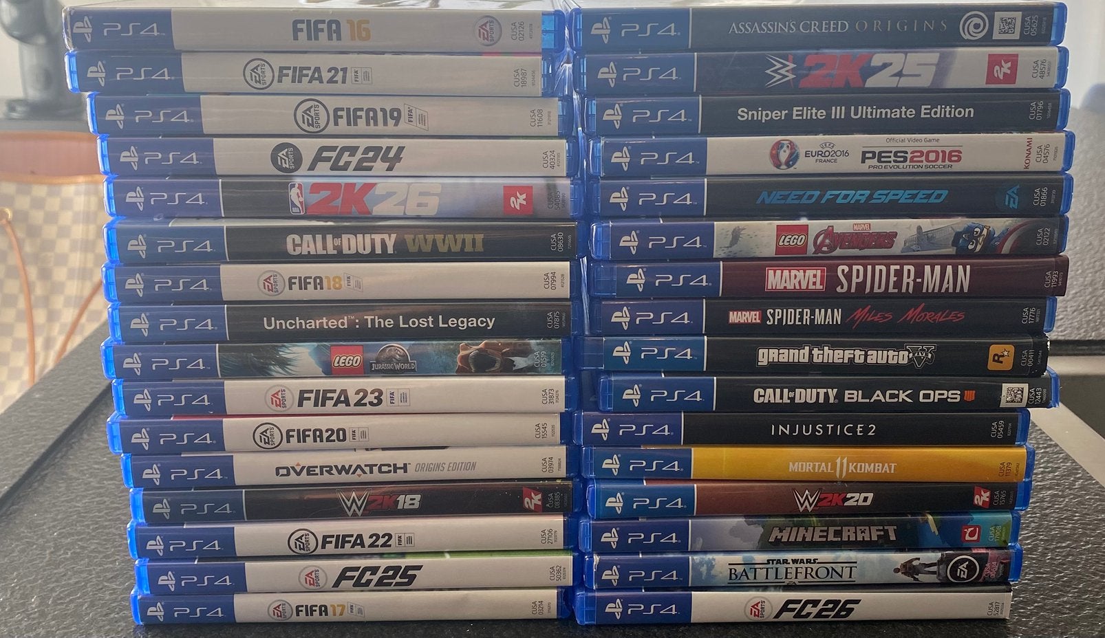 36 jeux PS4, Consoles de jeu & Jeux vidéo, Enlèvement, Comme neuf