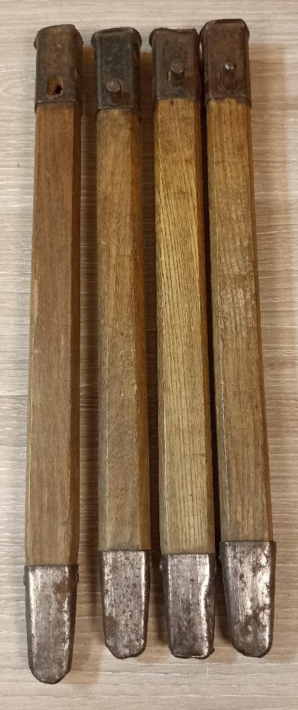 4 piquets de tente Allemand en bois ww2, Envoi, Armée de terre, Autres types