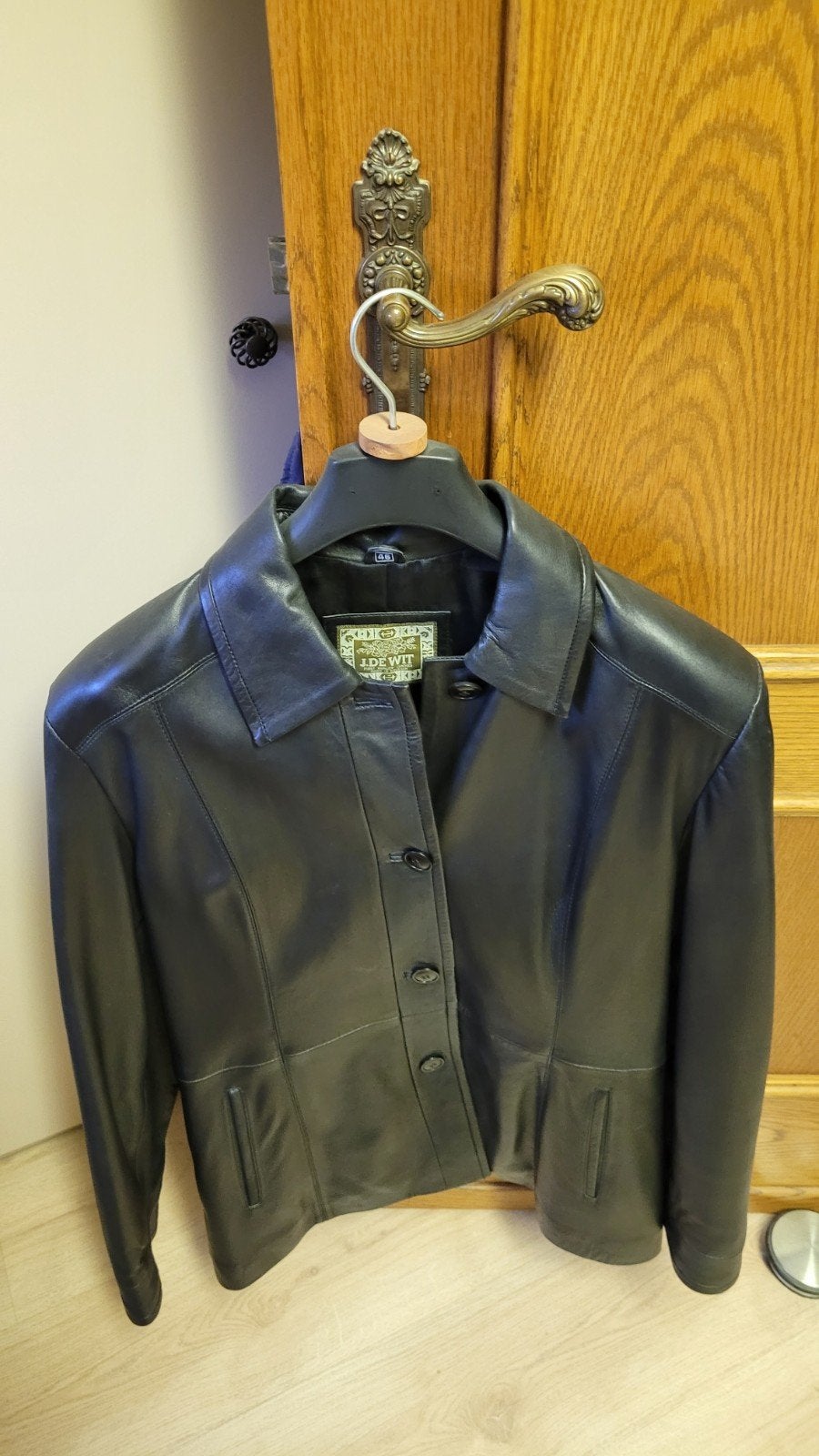 Zacht lederen damesjas, Kleding | Dames, Jasjes, Kostuums en Pakken, Ophalen, Maat 46/48 (XL) of groter, Wit