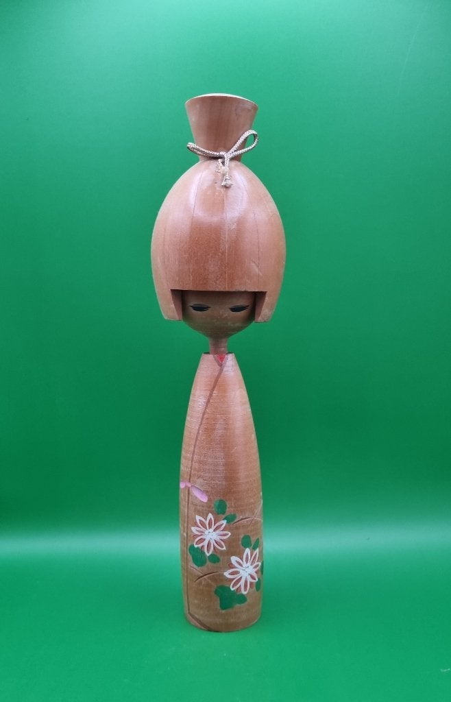 Magnifique kokeshi Kikuhime de Takahashi Toshiharu, Enlèvement ou Envoi, Japon, Bois, Peint