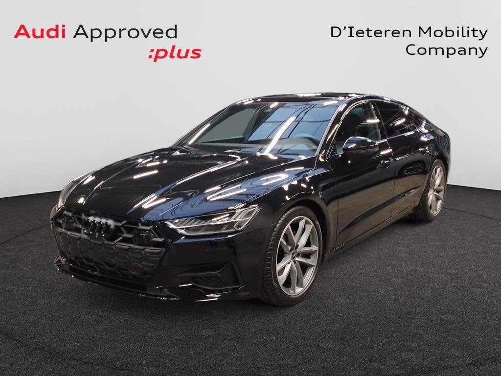 Audi A7 Sportback A7 Sportback 40 TFSI S tronic, Auto's, Audi, 177 g/km, Lederen bekleding, Zwart, https://public.car-pass.be/vhr/cbb8e6f4-8d25-4d52-a688-c39125149225