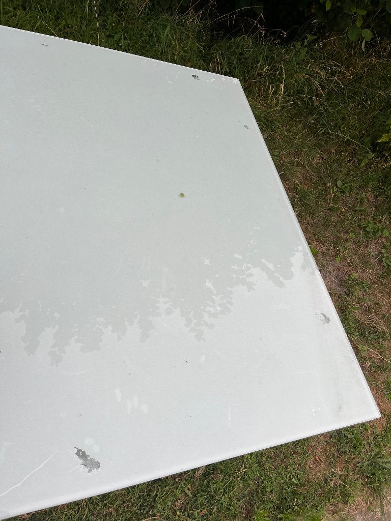 Tuintafel glas, Jardin & Terrasse, Tables de jardin, Enlèvement, Utilisé, Rectangulaire, Autres matériaux