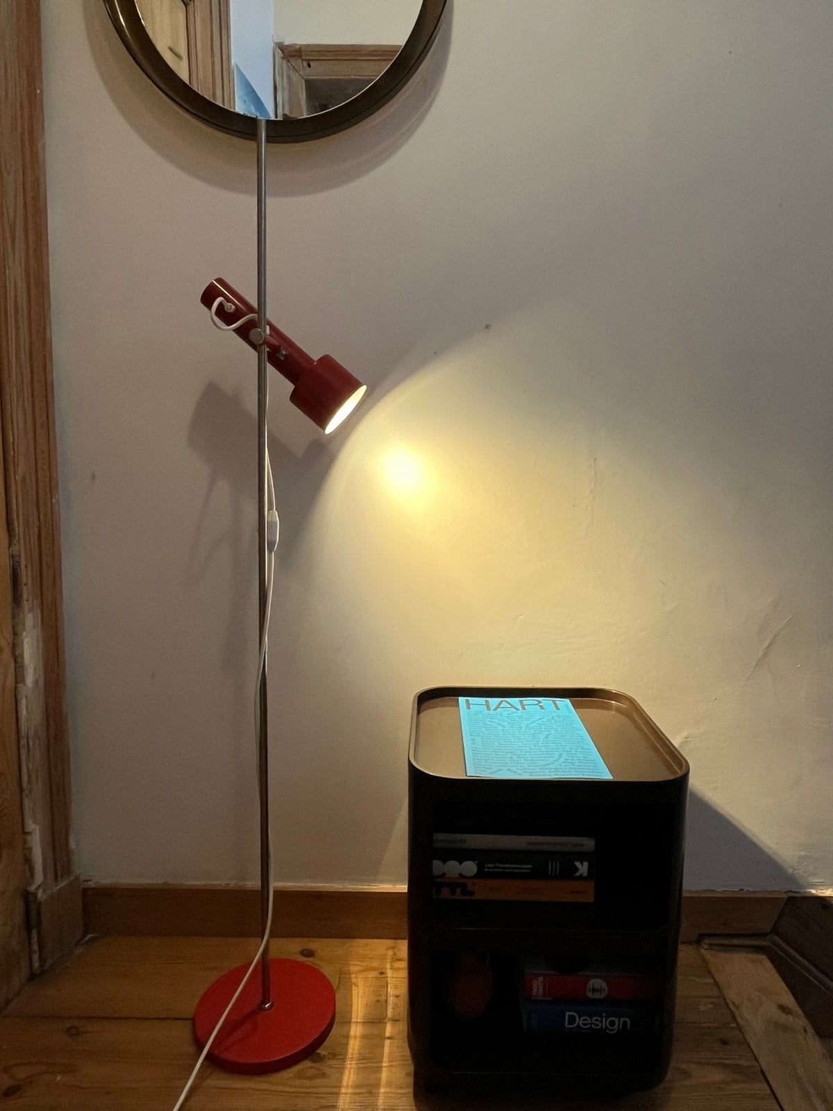 Lampadaire mid century 70s, Huis en Inrichting, Ophalen of Verzenden, Zo goed als nieuw, Metaal