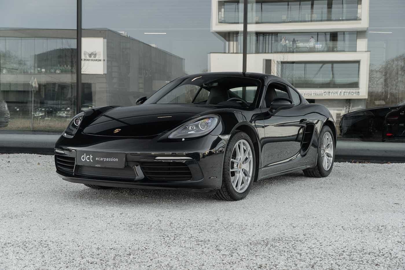 Porsche 718 CAYMAN (bj 2020, automaat), Auto's, 4 cilinders, Zwart, Leder, 2 deurs