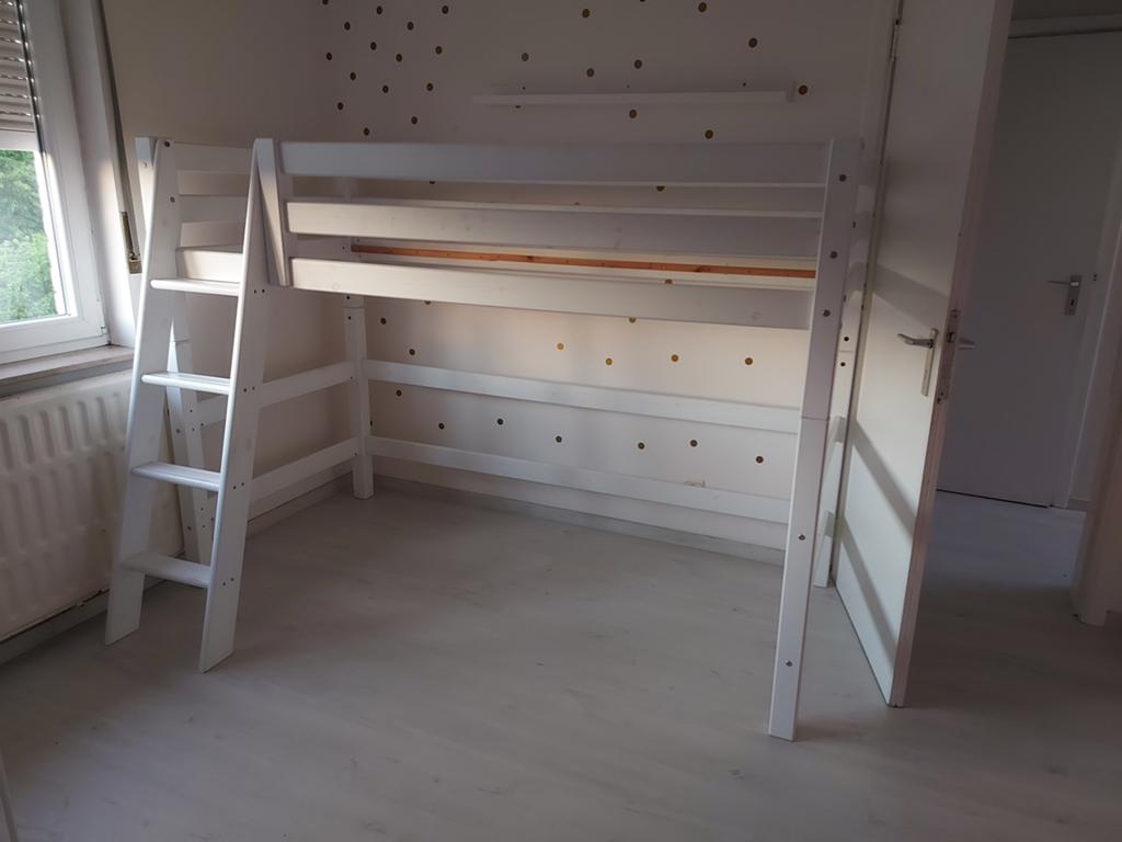 Hoogslaaper zonder lattenbodem, Huis en Inrichting, Ophalen, Gebruikt, Eenpersoons, Minder dan 160 cm