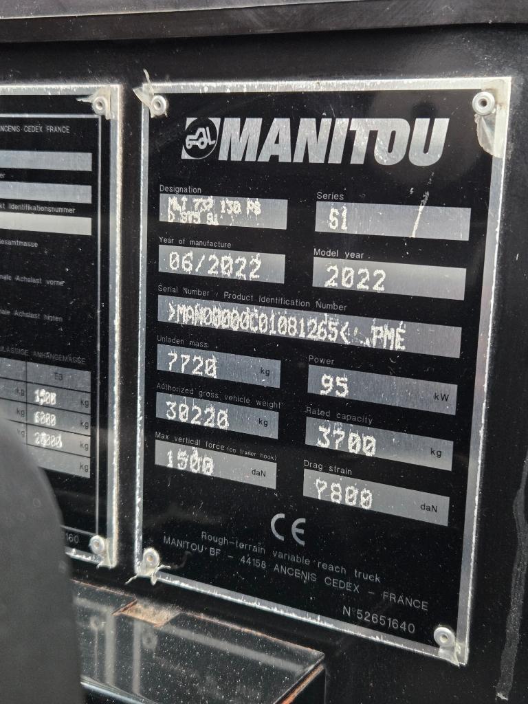 Manitou MLT 737 130PS, Ophalen, Verreiker