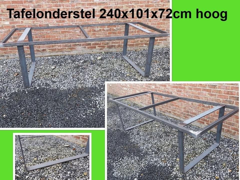 NIEUW tafelonderstel 240x101x72 cm hoog - eettafel - tafel, Neuf, Enlèvement, 50 à 100 cm, 200 cm ou plus