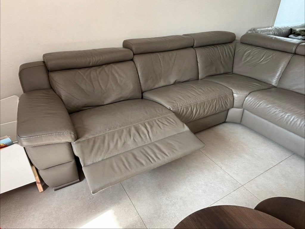 Hoekzetel met relax, Ophalen, Gebruikt, Leer, /