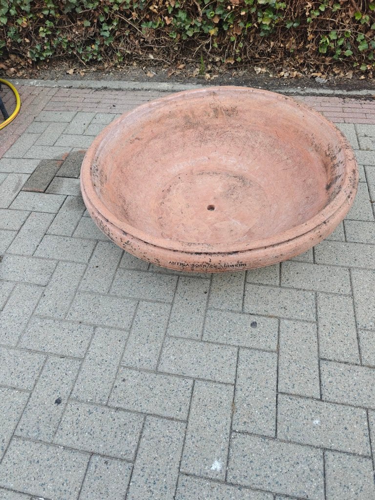 terracotta bloempot 2 stuks, Tuin en Terras, Ophalen, Steen, Minder dan 30 cm, Rond