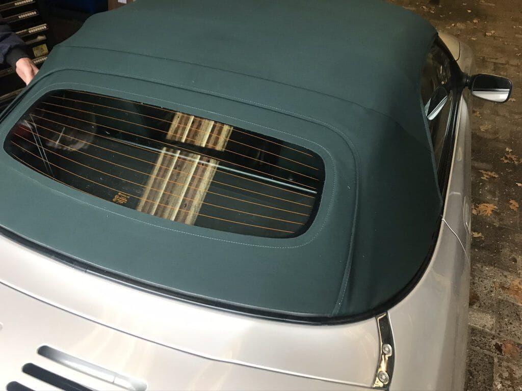 mg f mgf mg tf mgtf groene softtop + glazenruit op frame, -, -, Nieuw, Ophalen of Verzenden