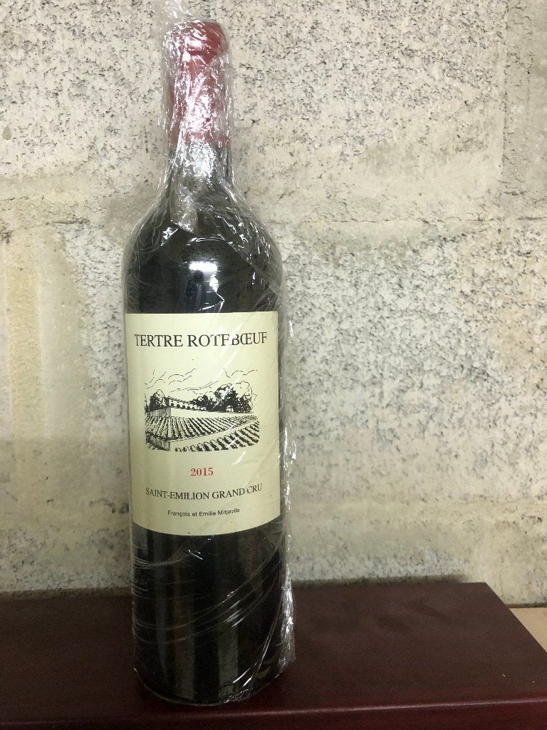 TERTRE ROTEBOEUF ST EMILION 2015, Collections, Vins, Neuf, Enlèvement ou Envoi, Pleine, Vin rouge