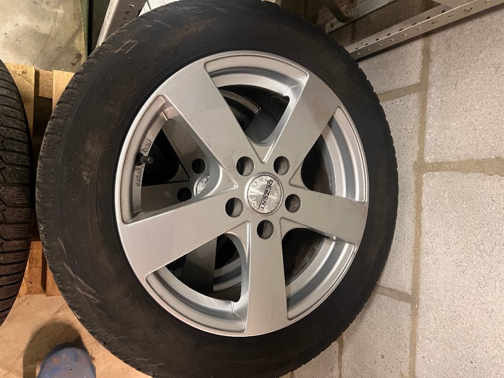 Winterbanden + Alu velgen Dezent, Ophalen, Gebruikt, Velg(en), 16 inch