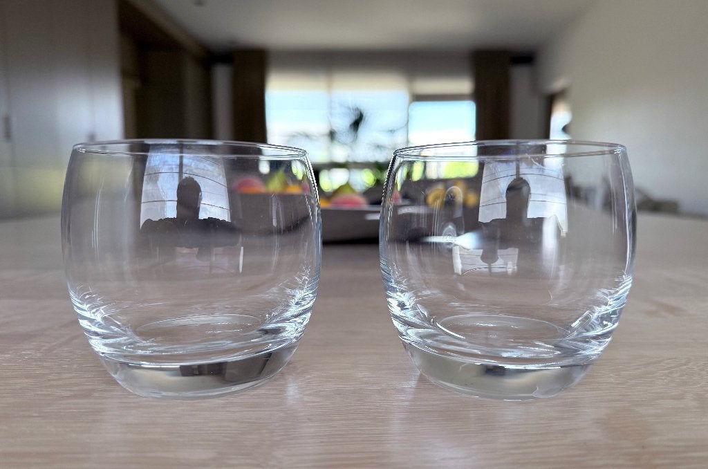 10 tumbler glazen / frisdrank / amuse glazen / hapjes glazen, Ophalen of Verzenden, Gebruikt, Frisdrankglas