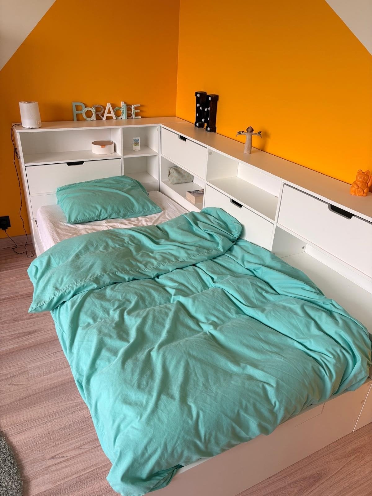 Lit simple + matelas, Maison & Meubles, 90 cm, Une personne, Enlèvement, Utilisé