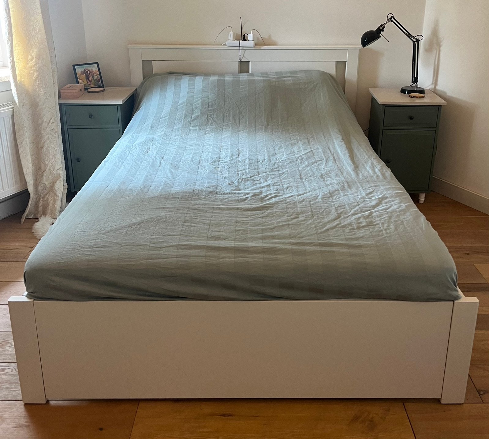 Ikea bed, lattenbodem en matras 140x200, 140 cm, Enlèvement, Utilisé, 200 cm