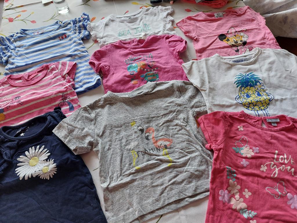 9 tshirtjes meisje maat 2jaar, Kinderen en Baby's, Ophalen, Gebruikt, Meisje, Shirt of Longsleeve