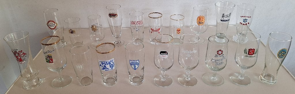 verzameling bierglazen, Enlèvement, Verre ou Verres, Autres marques