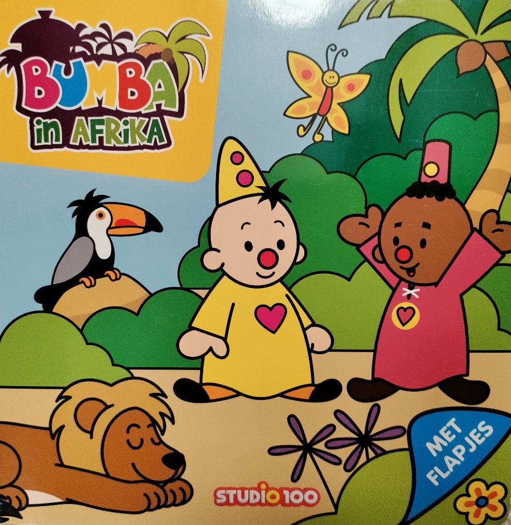 Bumba in Afrika (boek met flapjes), Ophalen, Studio 100, Nieuw, 2 tot 3 jaar