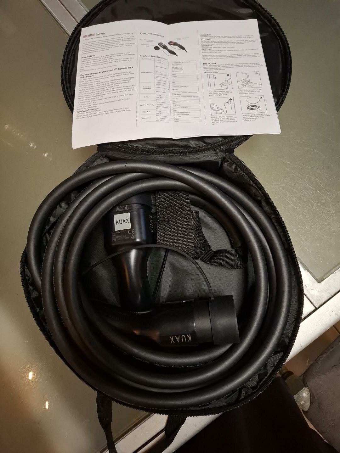 nieuwe kuax oplaadkabel type 2, Ophalen, Nieuw, Laadkabel