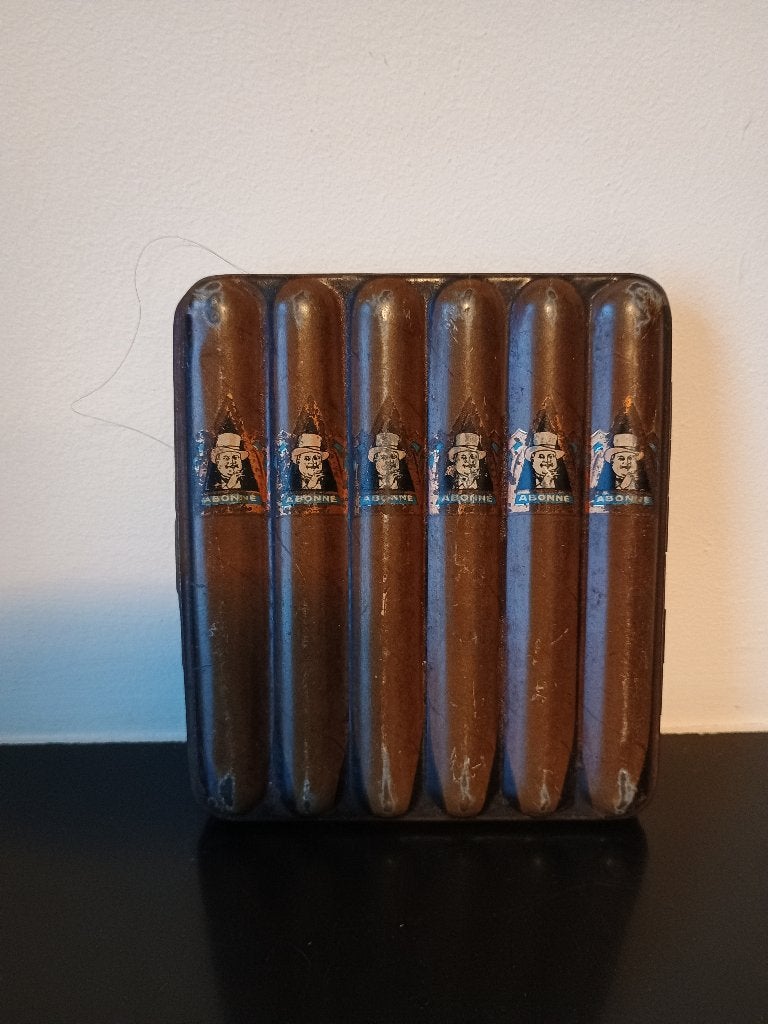 vintage blikken sigarendoos Abonné, Eindhoven ca. 1940, Ophalen of Verzenden