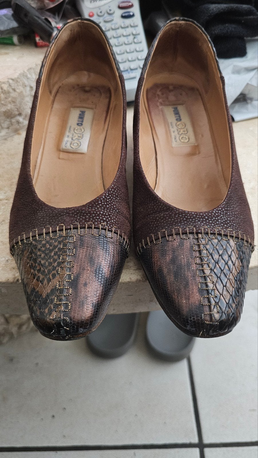 Schoenen, Kleding | Dames, Bruin, Instappers, Gedragen, Ophalen