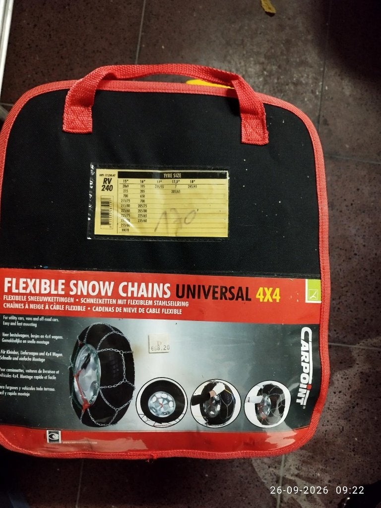 chaînes à neige, Enlèvement, Utilisé