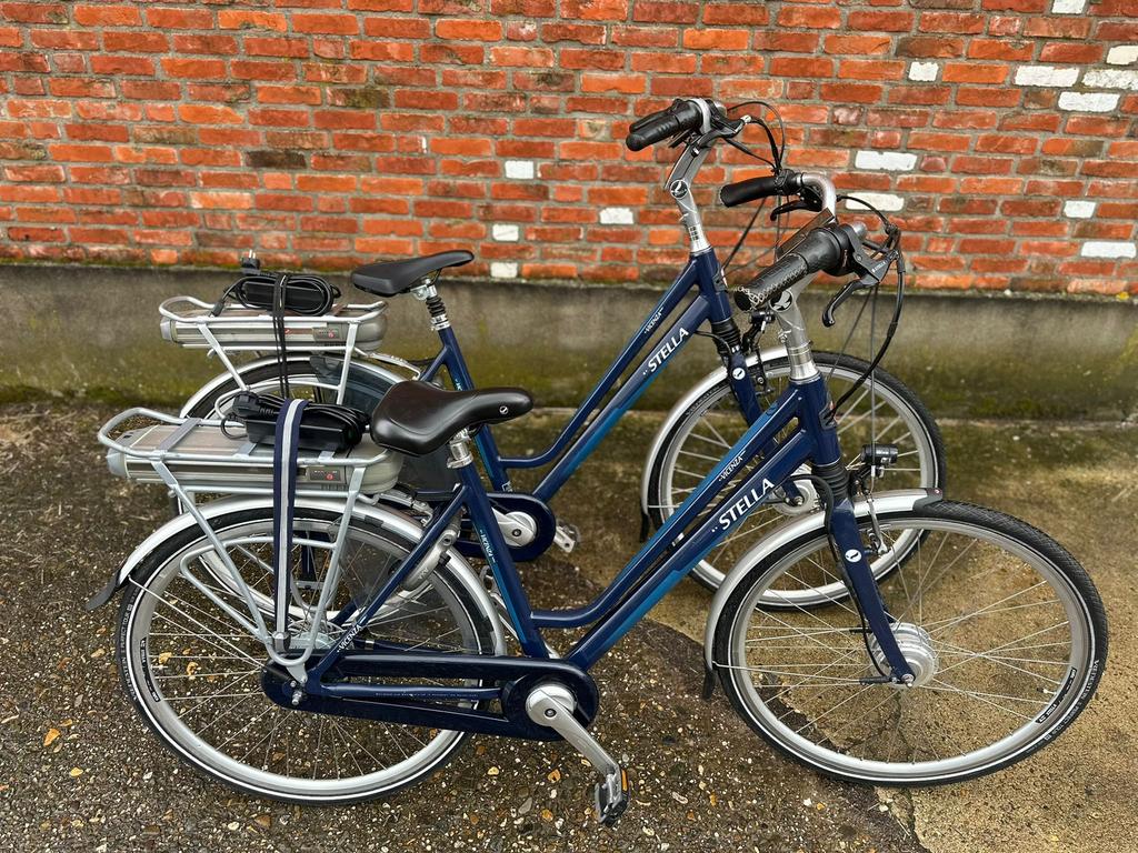 Set electrische stella vicenza fietsen, Fietsen en Brommers, Zo goed als nieuw, 51 tot 55 cm, 50 km per accu of meer, Ophalen