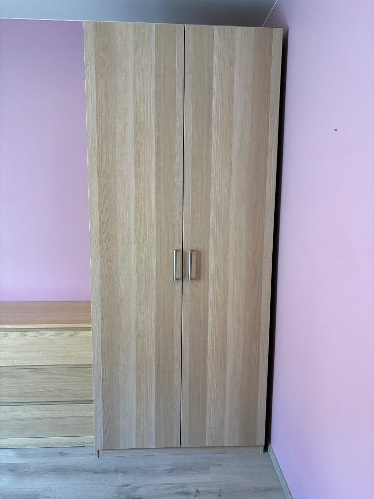 2x IKEA PAX kledingkast 100 cm — eikenlook, Ophalen, 100 tot 150 cm, 150 tot 200 cm, 50 tot 75 cm
