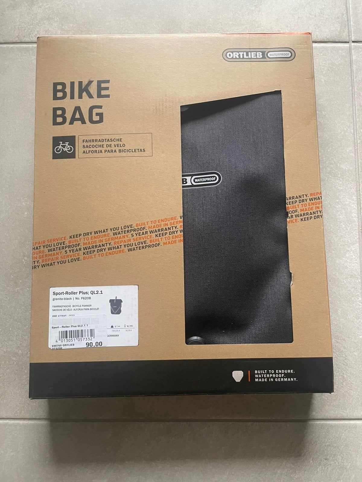 Ortlieb fietstas bike bag waterproof !Nieuw!!Niet geopend!!, Ophalen of Verzenden, Nieuw