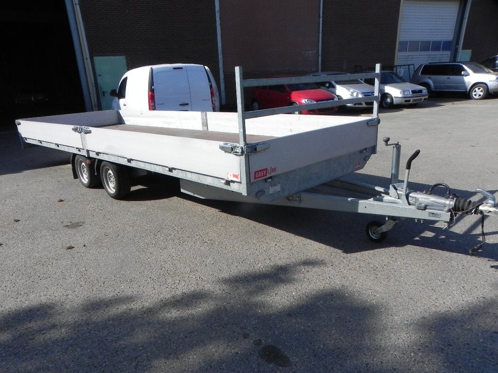 Aanhanger Easy line plateauwagen  uitklapbare zij schotten, Auto diversen, Aanhangers en Bagagewagens, Ophalen, Gebruikt