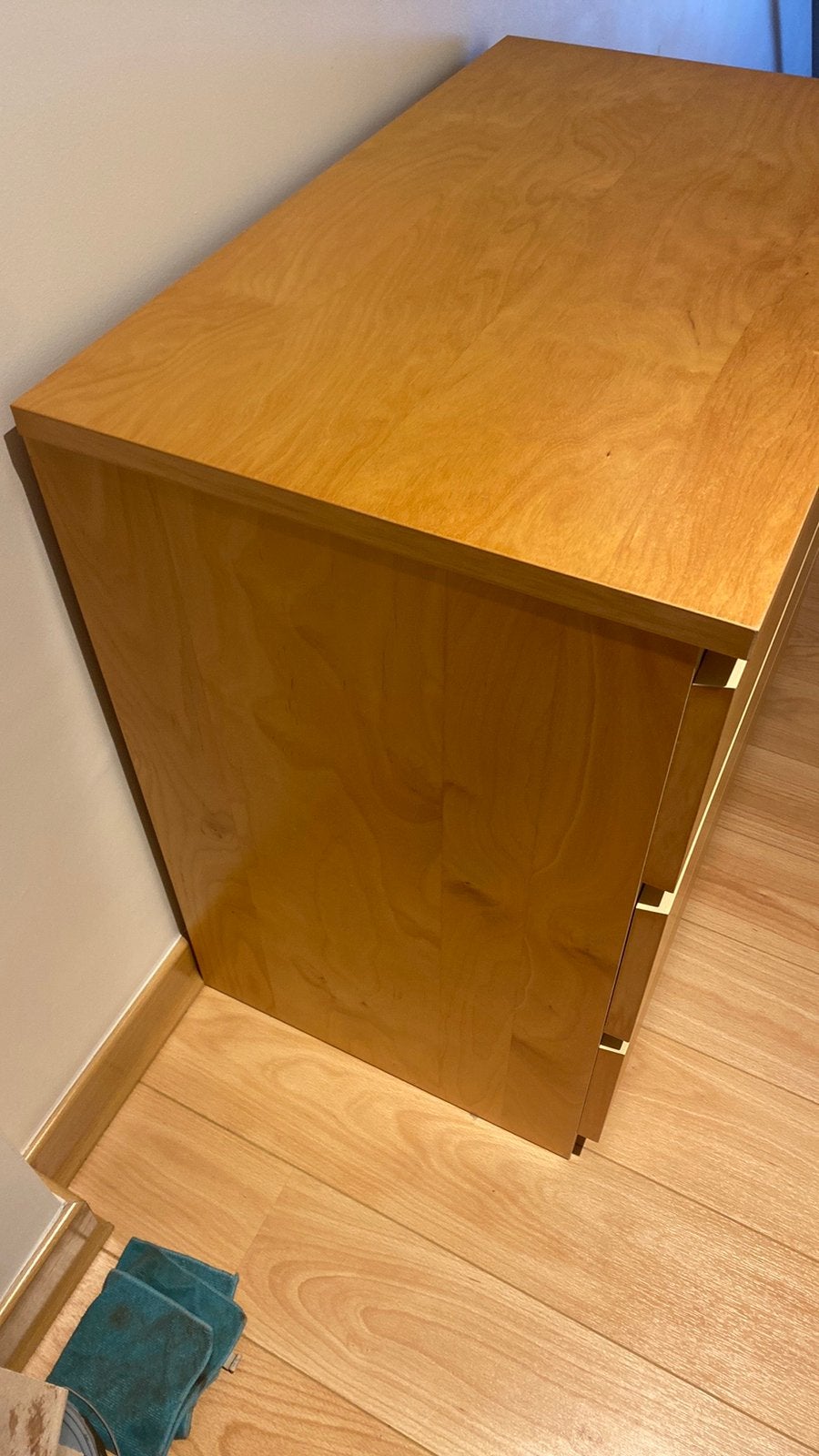 Commode 3 tiroirs Malm, Maison & Meubles, 3 ou 4 tiroirs, 25 à 50 cm, Chêne, Moins de 100 cm