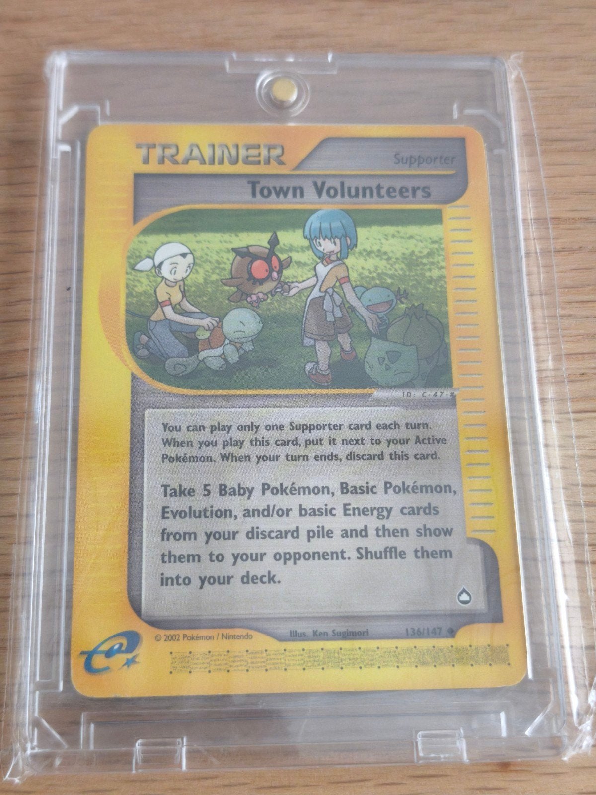 Town Volunteers 136/147 – Aquapolis E-Series (Vintage 2002), Hobby en Vrije tijd, Verzamelkaartspellen | Pokémon, Ophalen of Verzenden